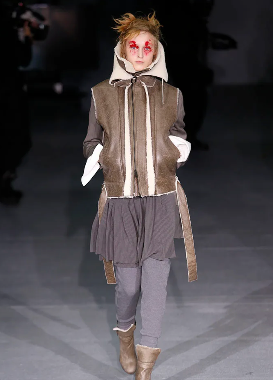 A.F. Vandevorst Fall 2016 Pink Leather Jacket