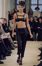 Prada FW 1992 Flower Paillette Embellished Harness Bra