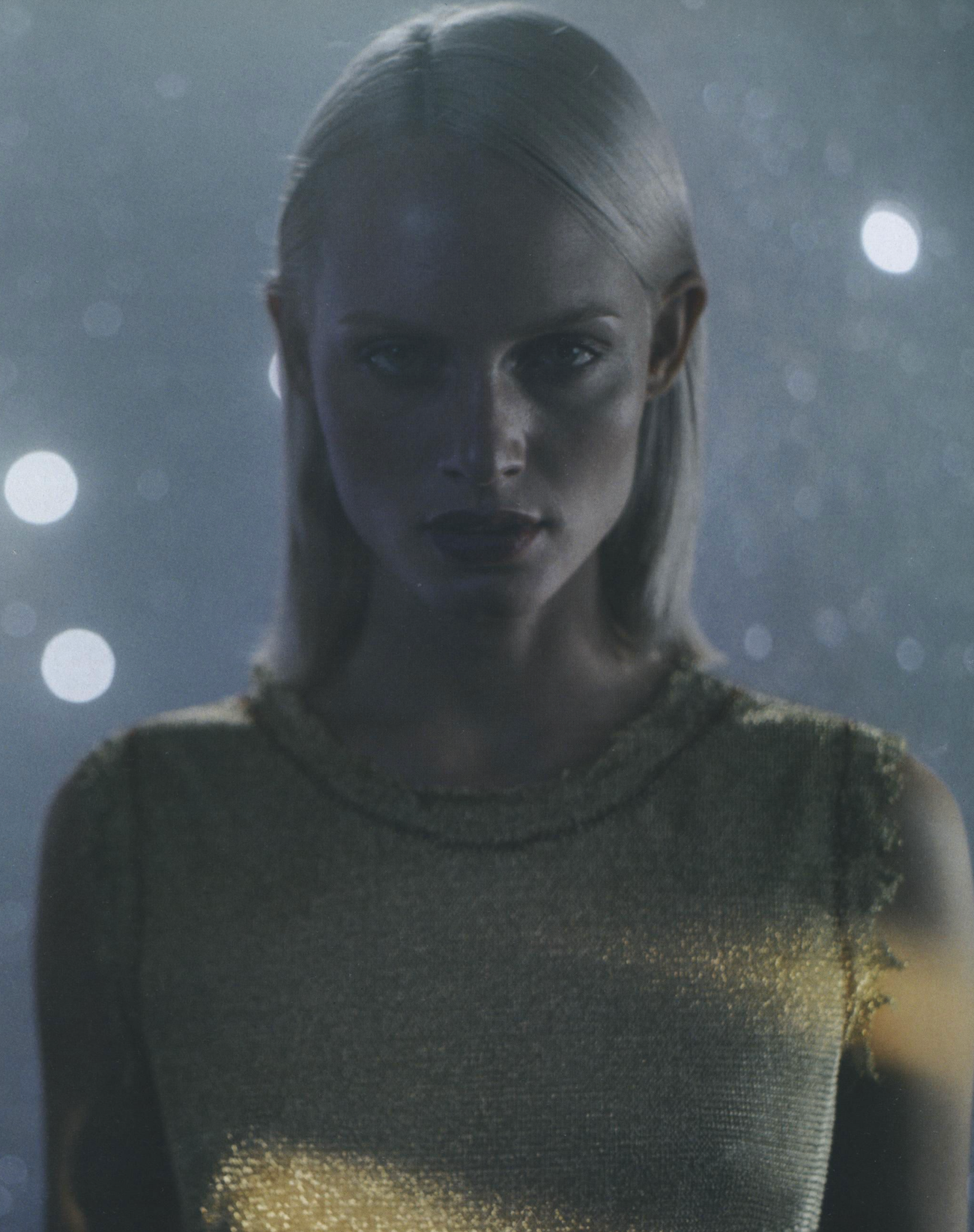 Prada SS 1998 Sheer Gold Lurex Skirt Set