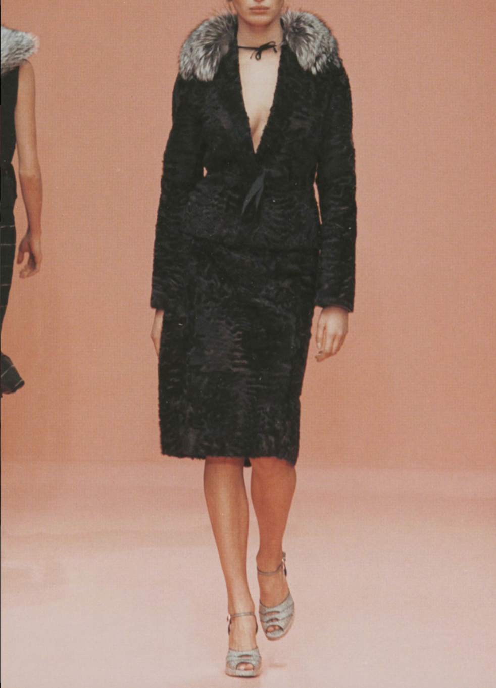 Prada FW 2000 Karakul Lamb Fur Ensemble