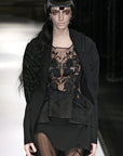 YOHJI YAMAMOTO SS 2007 Embroidered Organza Blouse