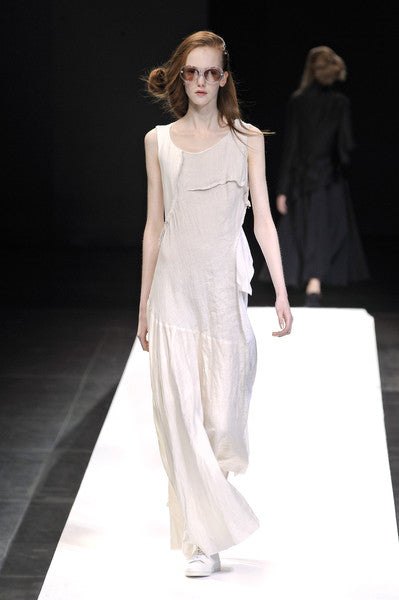 YOHJI YAMAMOTO SS 2009 Linen Patchwork Dress
