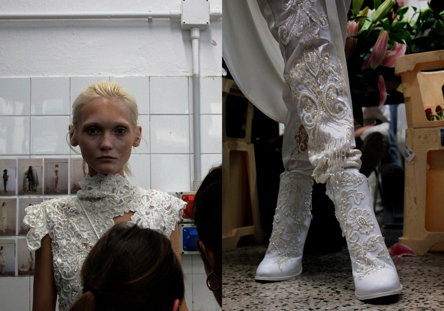 A.F. Vandevorst SS 2019 Bridal Embellished Leather Heels