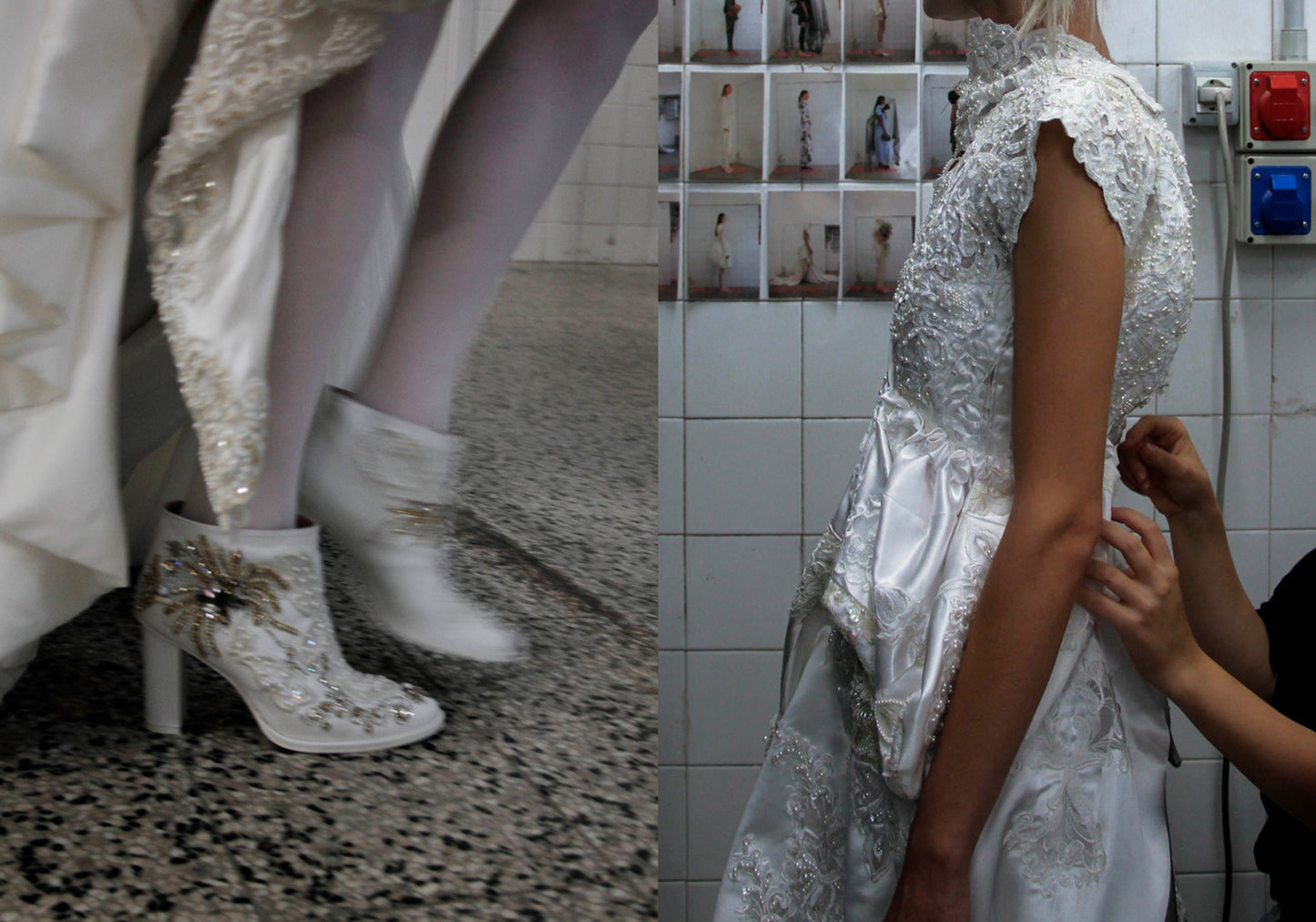 A.F. Vandevorst SS 2019 Bridal Embellished Leather Heels