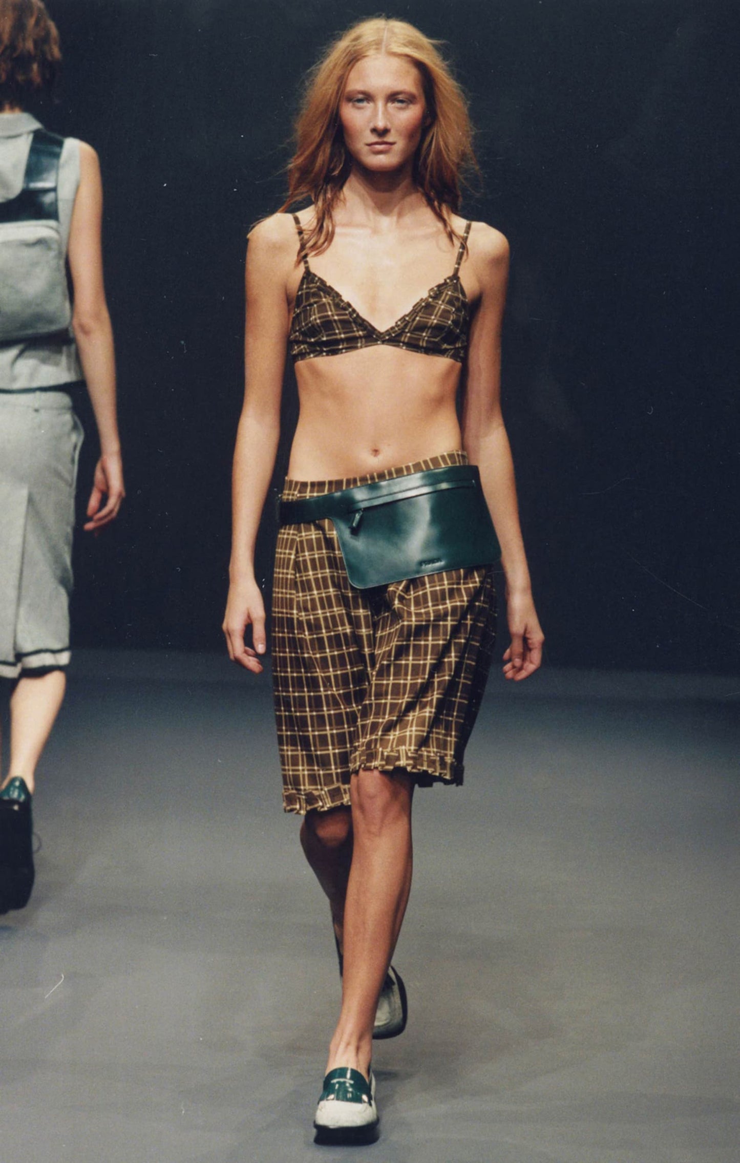 PRADA SS 1999 checked silk jacket