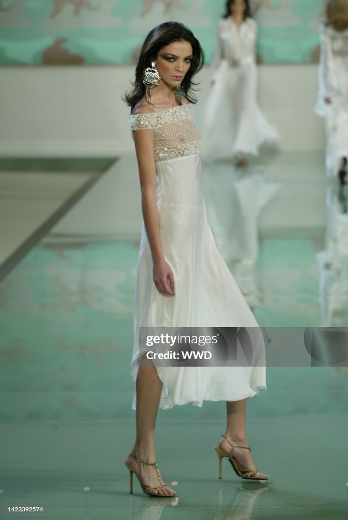 VALENTINO SS 2003 EMBELLISHED SILK DRESS