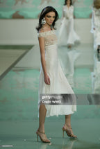 VALENTINO SS 2003 EMBELLISHED SILK DRESS