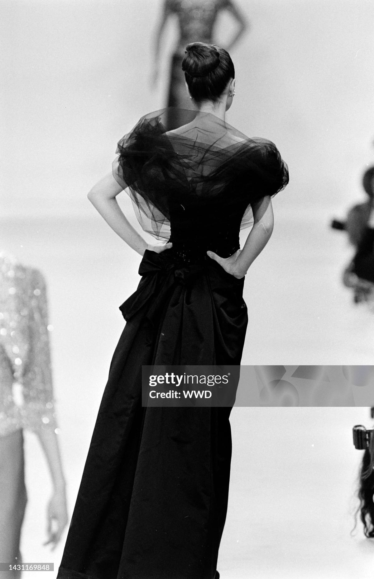 Oscar de la Renta 1995 Embellished Tulle Bustier and Skirt Set