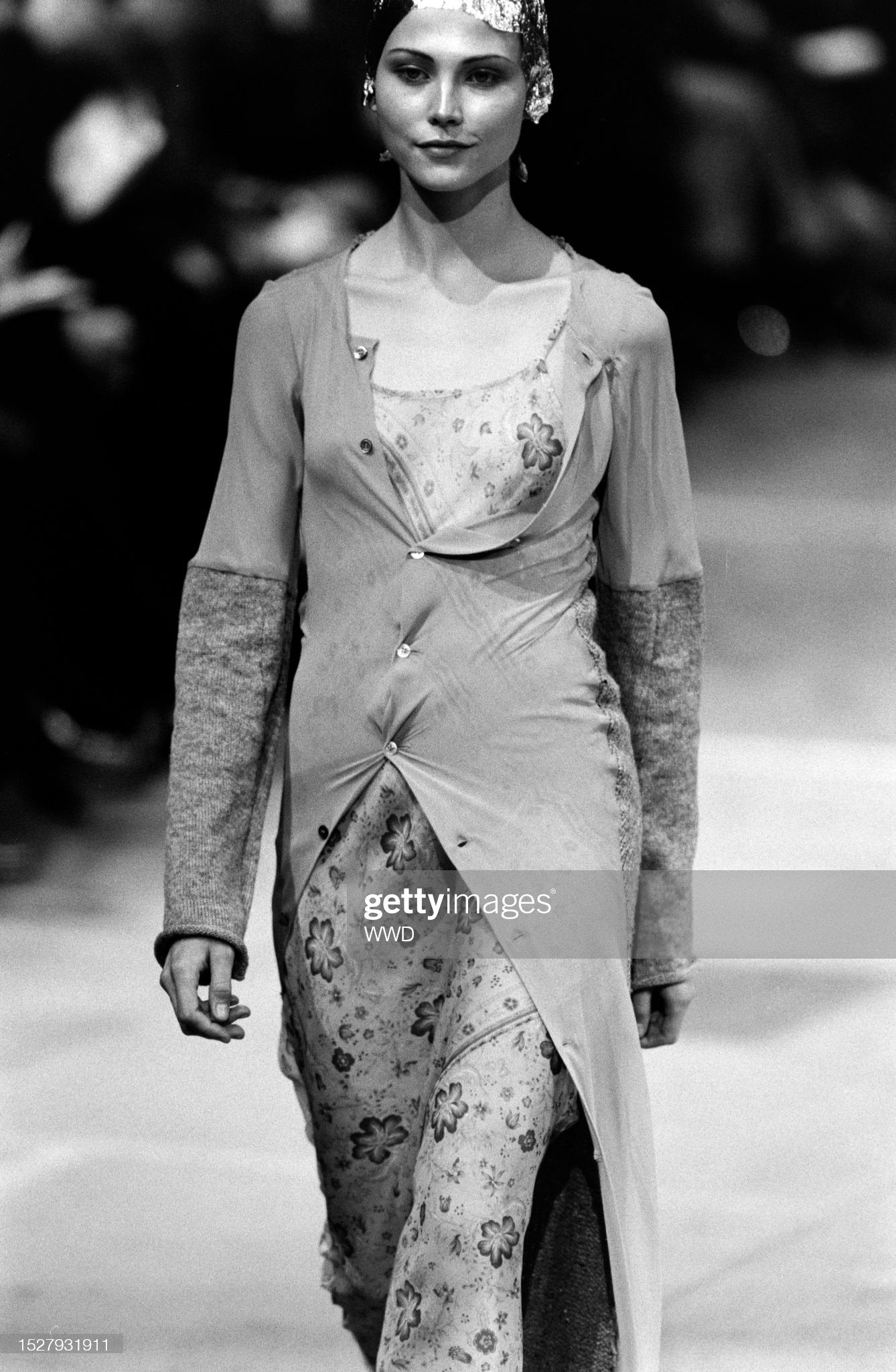 Comme des Garcons FW 1993 Sheer Floral Slip Dress