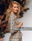 Valentino Boutique SS 1995 Plaid Skirt Suit