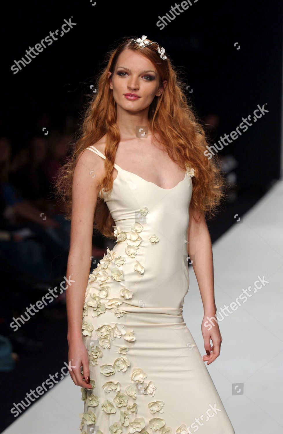 Gaelyn & Cianfarani Fw 2005 Latex Dress with Flower Appliqué