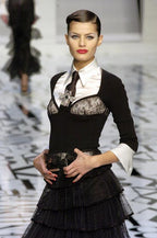 Valentino FW 2004 Lace Knit Blouse