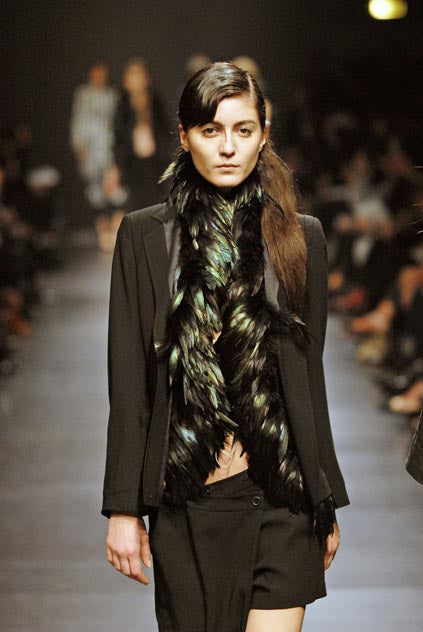 Ann Demeulemeester SS 2008 Feather Vest