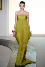 Valentino FW 2011 Yellow Chiffon Silk Ruffle Dress