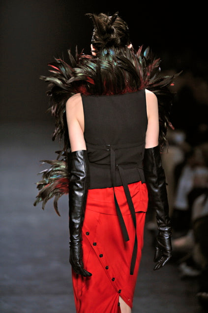 Ann Demeulemeester 2010 Feather Vest