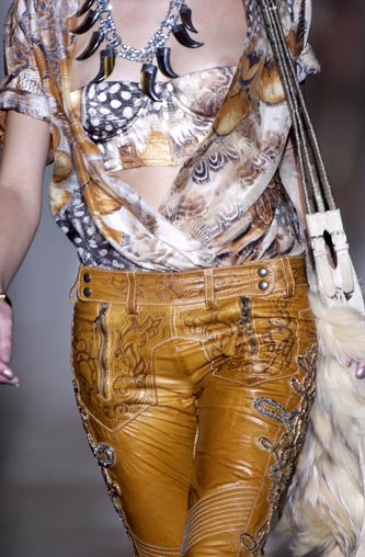 Roberto Cavalli SS 2004 Crop Bustier