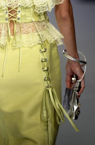 Valentino SS 2004 Corset Maxi Skirt