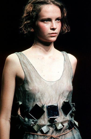 Prada SS 1999 Mirror Embellished Sheer Blouse