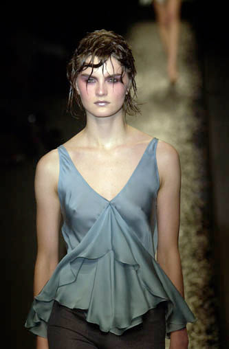 Olivier Theyskens 2001 Silk Blouse