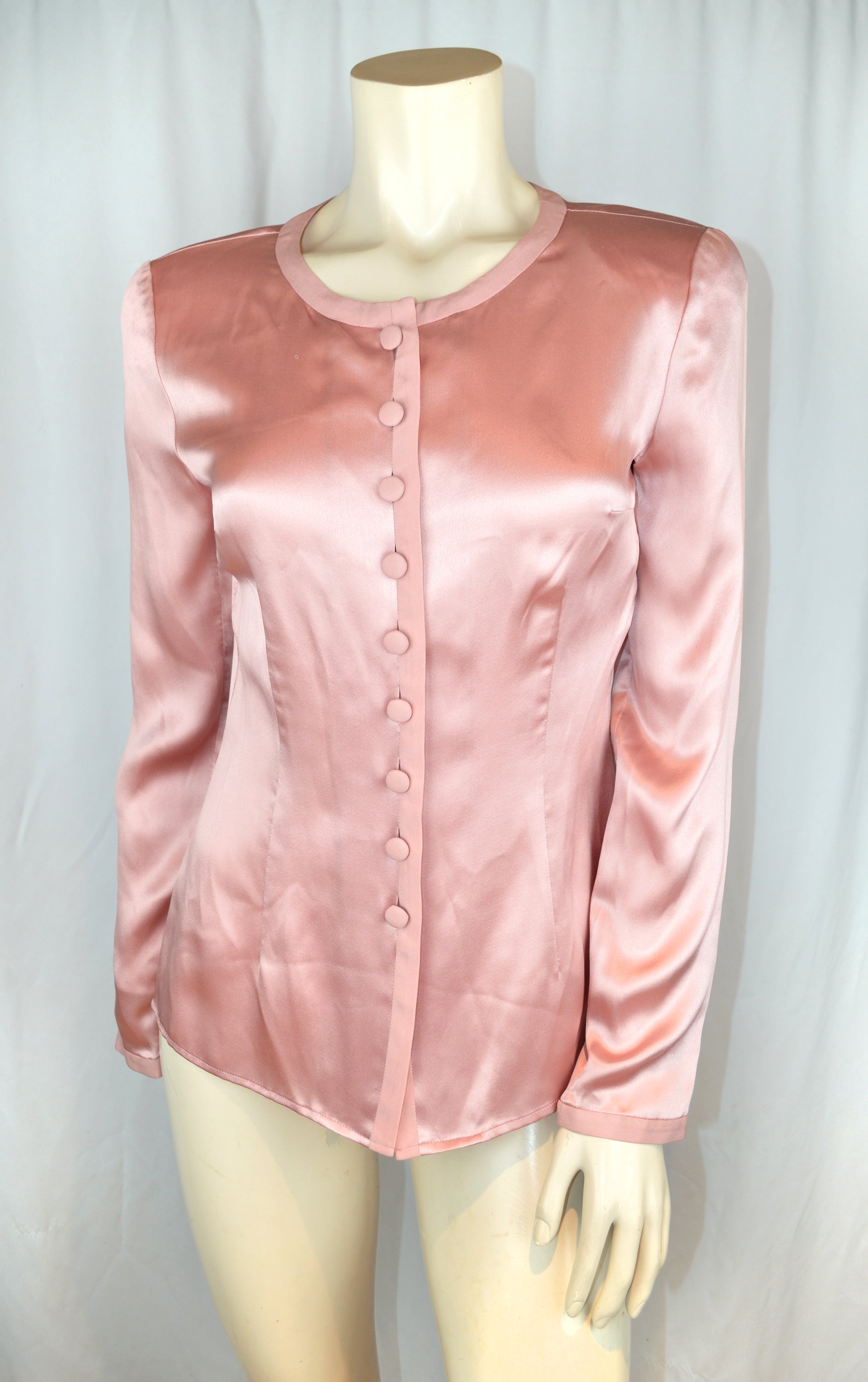 VALENTINO 1990s Miss V SILK BLOUSE