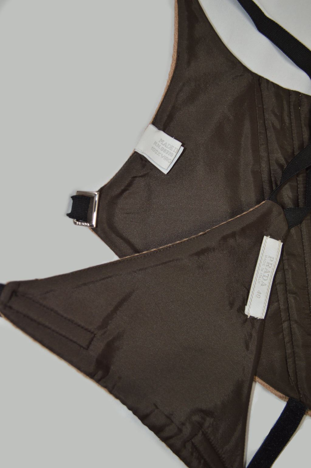 PRADA FW99 WOOL CORSET