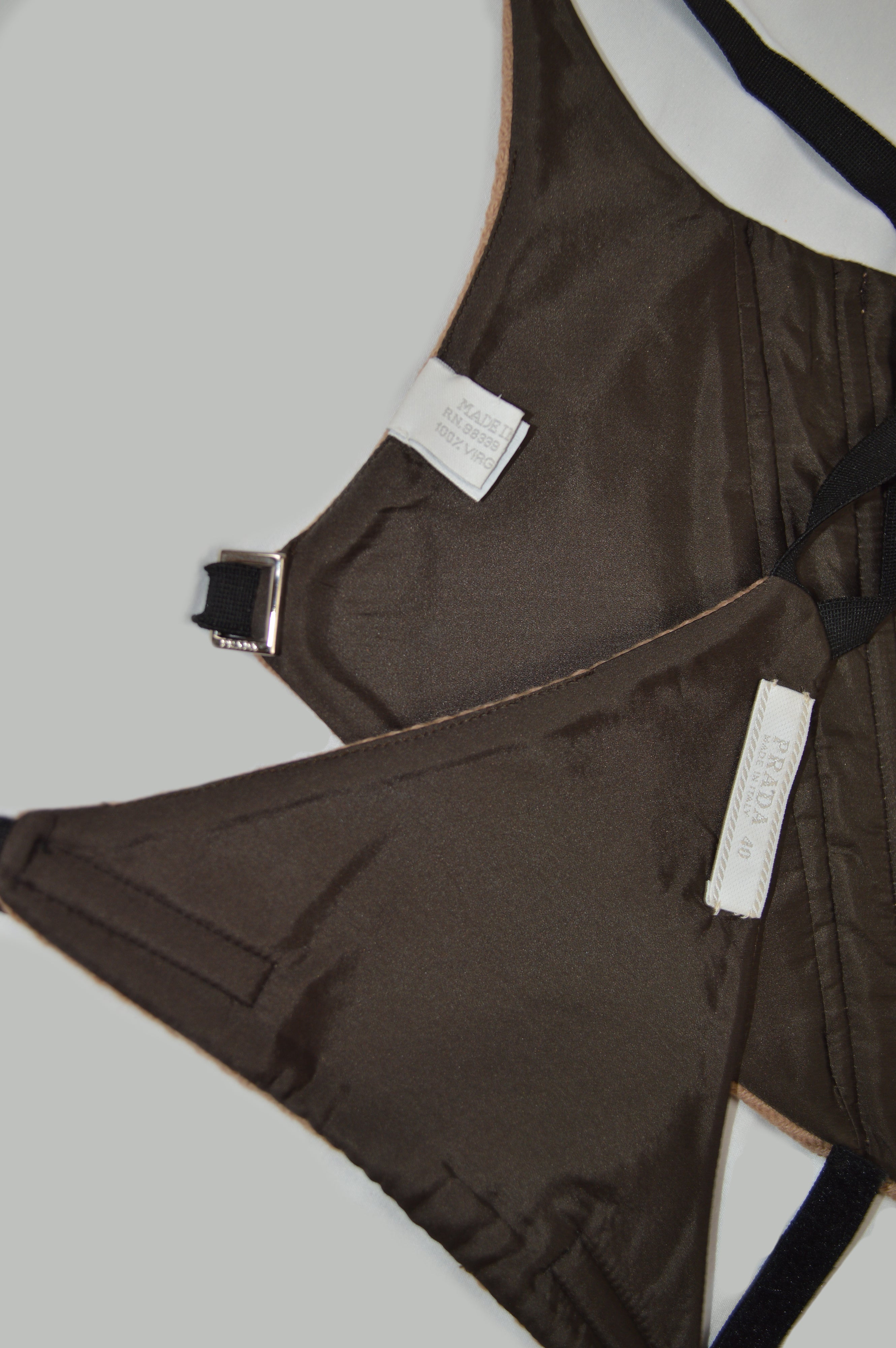 PRADA FW99 WOOL CORSET