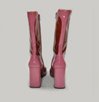 PRADA FW99 PINK PATENT BOOTS