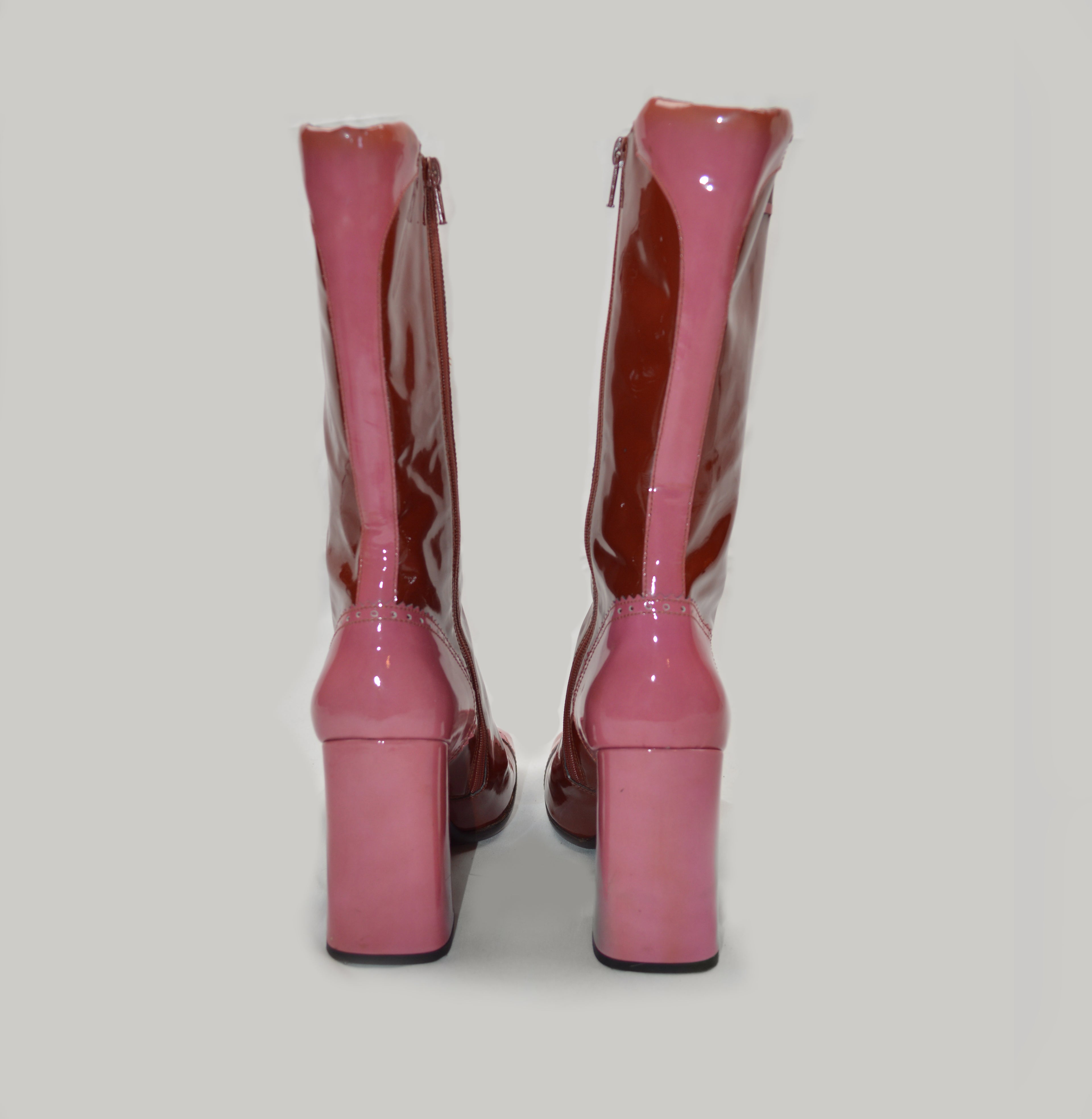 PRADA FW99 PINK PATENT BOOTS