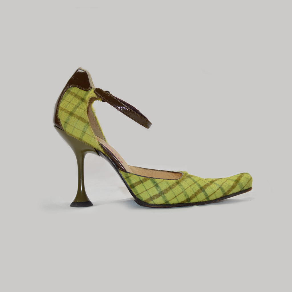 MIU MIU FW99 PONYHAIR HEELS