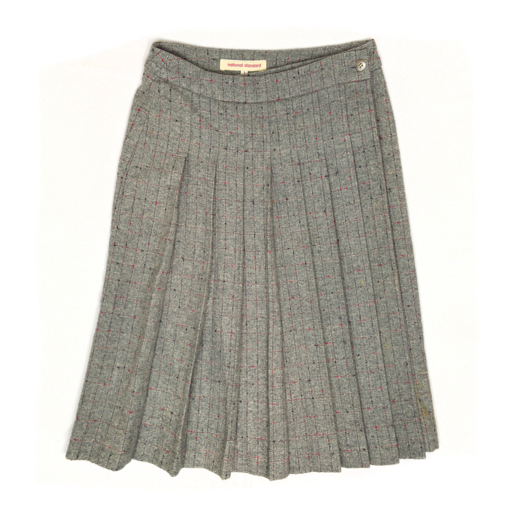 National Standard Wool Pleat Skirt