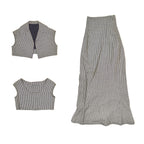 YOHJI YAMAMOTO FW 2003 Runway Wool Gingham Ensemble