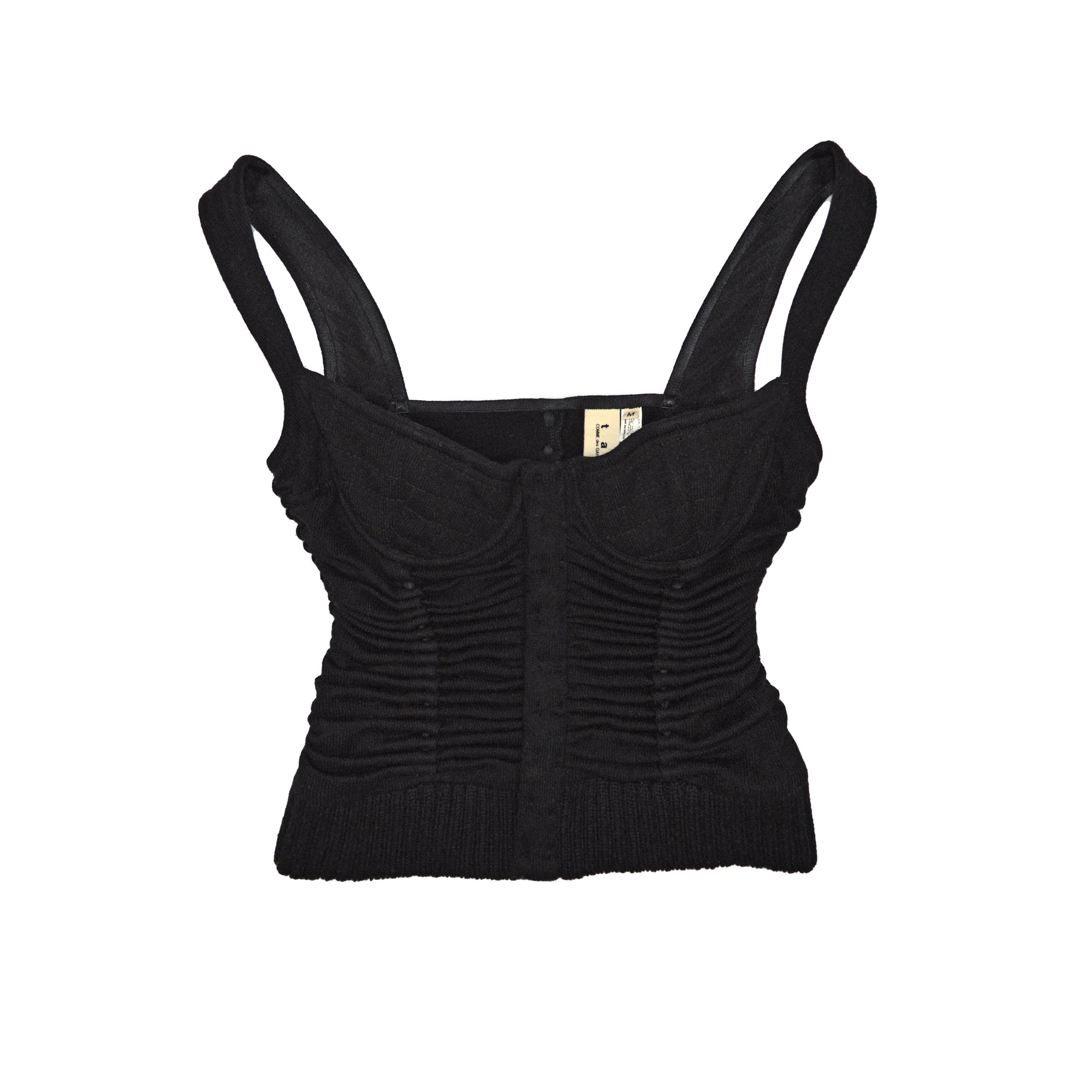 Tao Comme des Garçons 2005 Adjustable Knit Bustier