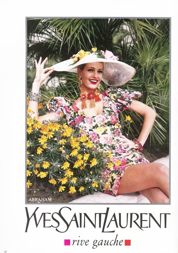 YVES SAINT LAURENT 1992 FLORAL BLOUSE