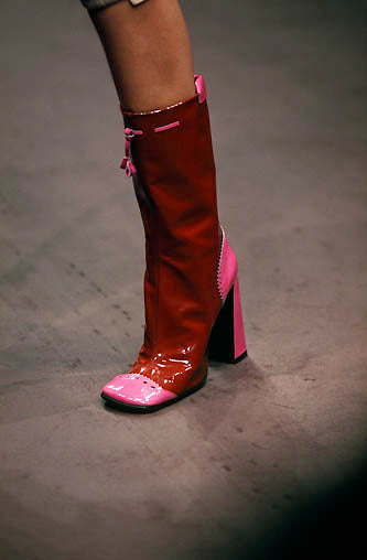 PRADA FW99 PINK PATENT BOOTS