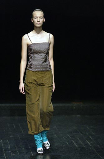 Veronique Branquinho SS 2003 Embroidered Top